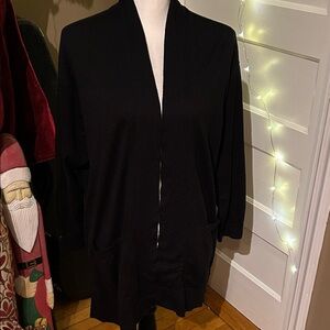 Chaps Midnight Black Cardigan